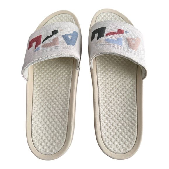 Athletic Propulsion Labs (APL) Big Logo TechLoom Men\'s Size 14 Multi Slides $130